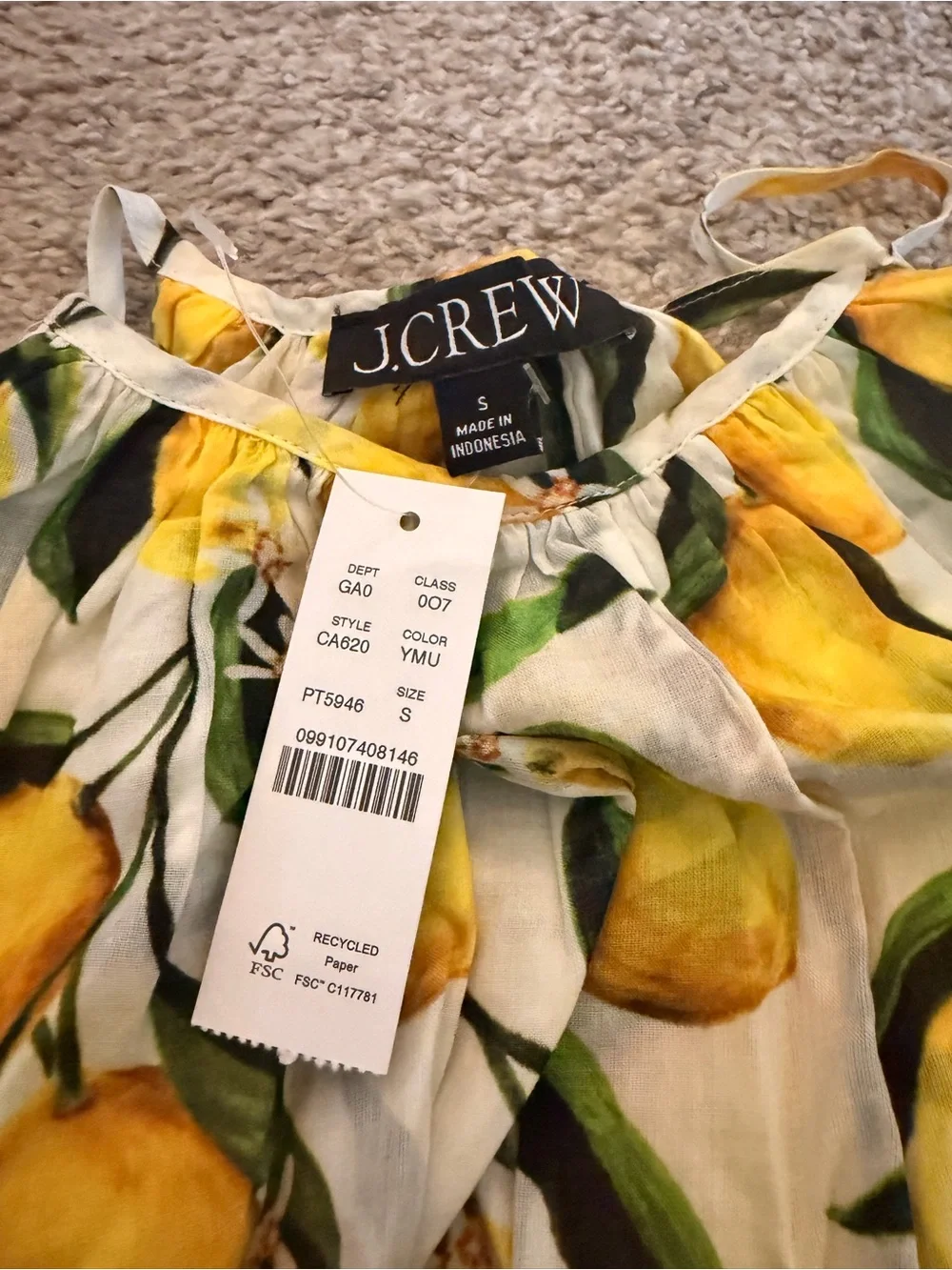 J.Crew Limoncello Tank Top